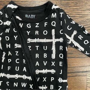 Crossword Footie Pajamas 3-6m